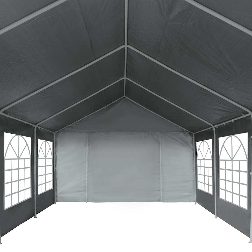 vidaXL Partytent 4x8 m PE grijs