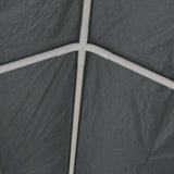 vidaXL Partytent 4x8 m PE grijs