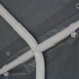 vidaXL Partytent 4x8 m PE grijs