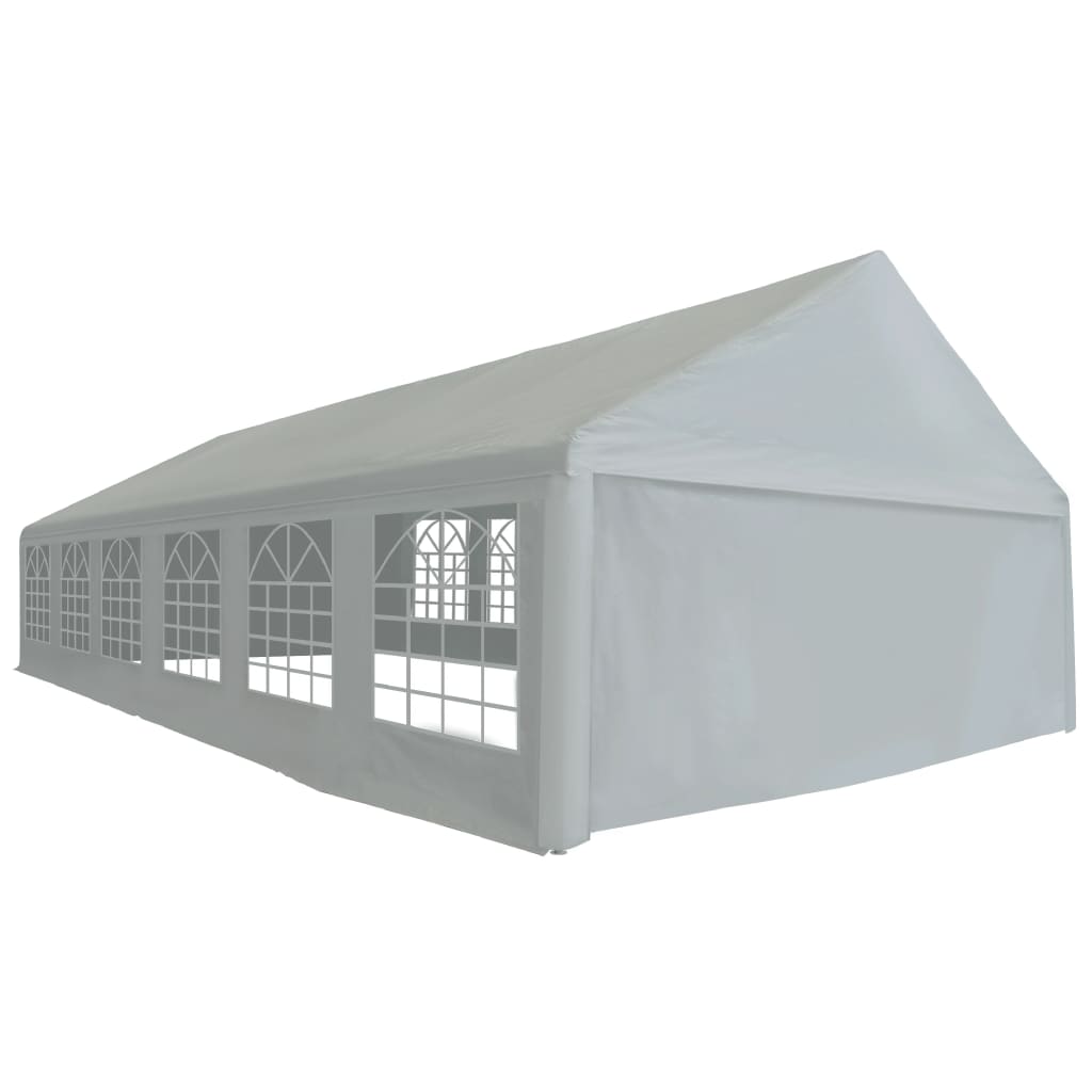 vidaXL Partytent 4x8 m PE grijs