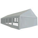 vidaXL Partytent 4x8 m PE grijs