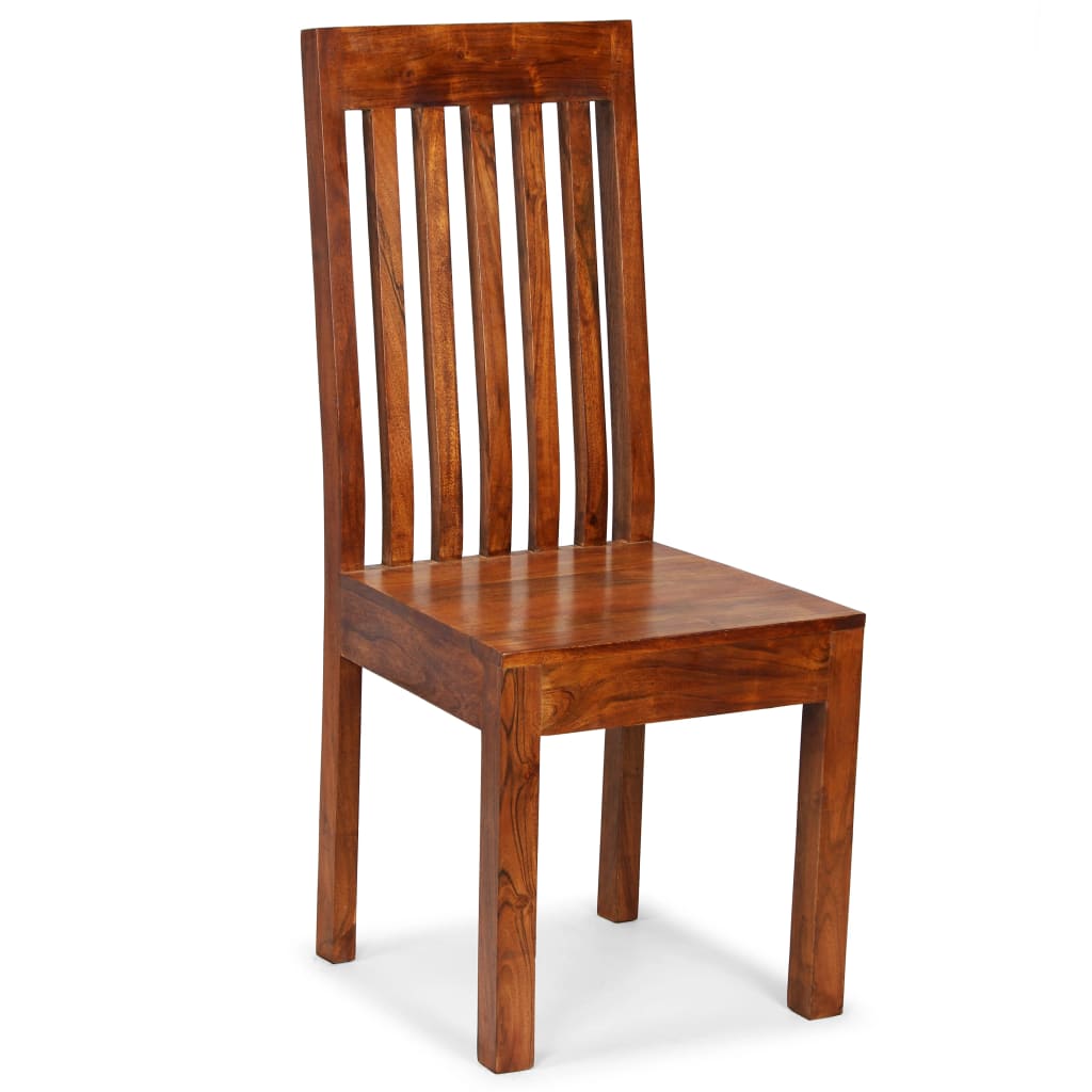 vidaXL Eetkamerstoelen 2 st modern hout met honingafwerking
