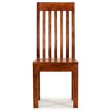 vidaXL Eetkamerstoelen 2 st modern hout met honingafwerking
