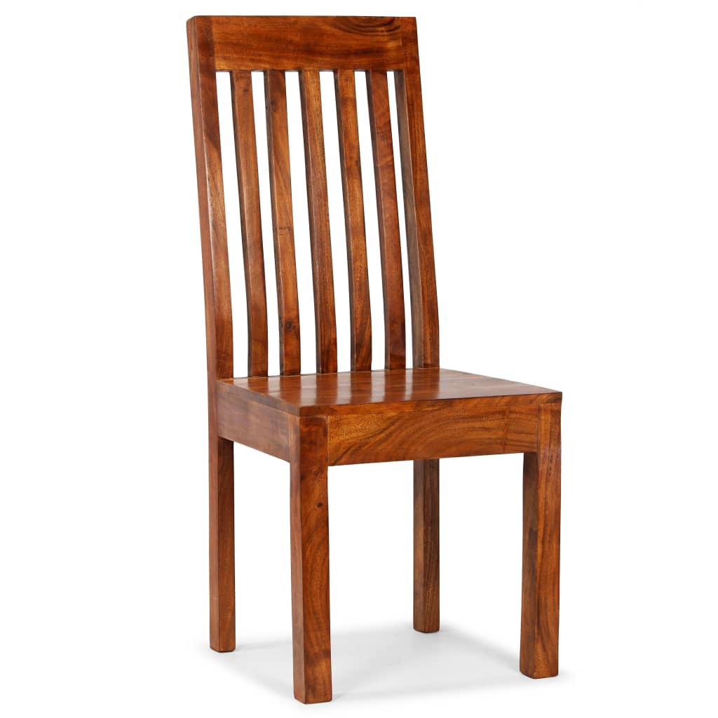 vidaXL Eetkamerstoelen 2 st modern hout met honingafwerking