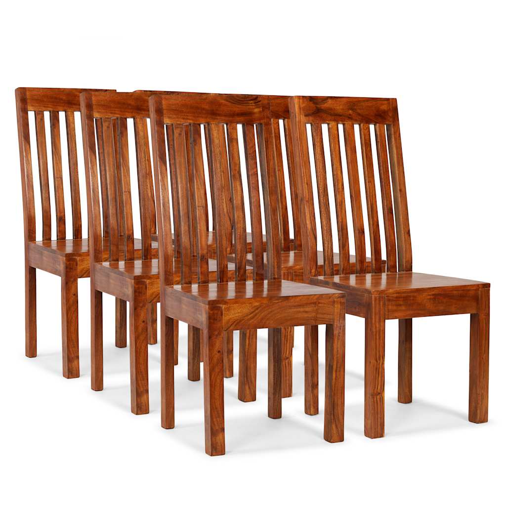 vidaXL Eetkamerstoelen 2 st modern hout met honingafwerking