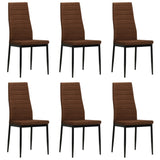 vidaXL Eetkamerstoelen 2 st stof donkergrijs