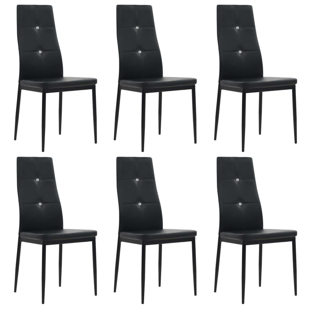 vidaXL Chaises de salle à manger 2 pcs similicuir gris