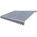 vidaXL Luifel handmatig uittrekbaar 300 cm bleu/blanc