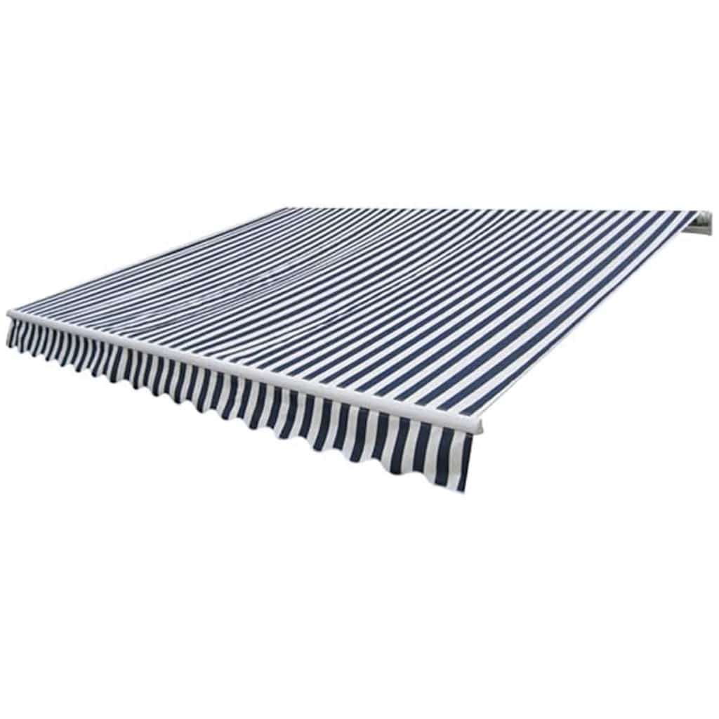 vidaXL Luifel Baignoire motorisée 400 cm bleu/blanc