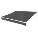 vidaXL Luifel gemotoriseerd uitschuifbaar 400 cm blauw/wit