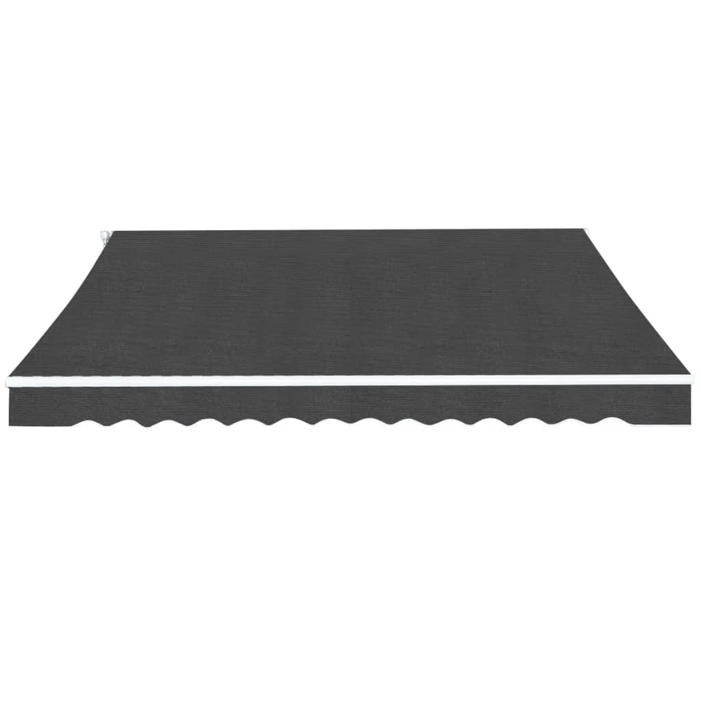 vidaXL Luifel handmatig uittrekbaar 400 cm blauw/wit