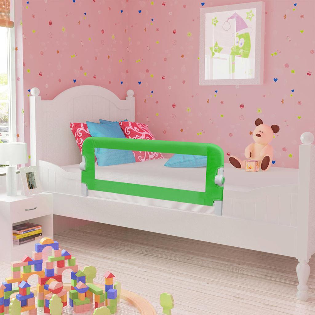 vidaXL Toddler Bed Rail 102x42 cm green