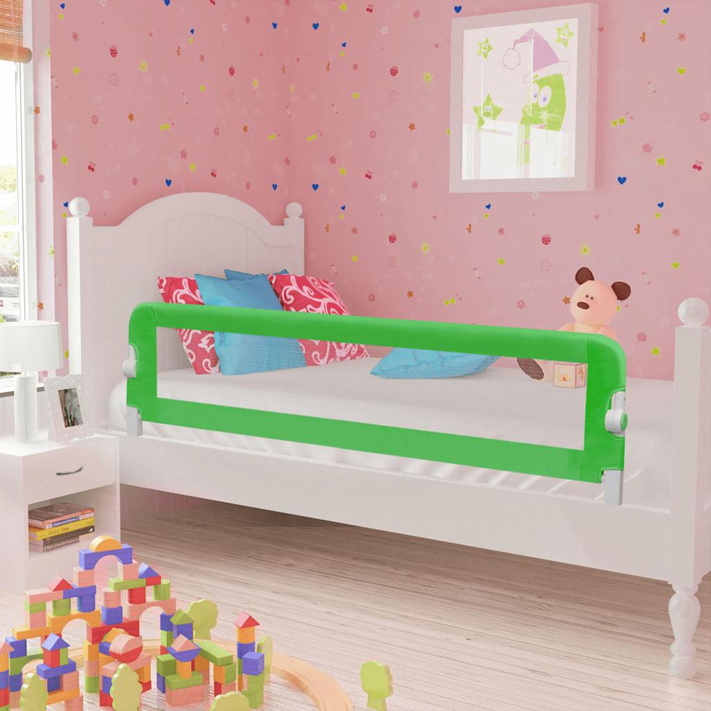 vidaXL Toddler Bed Rail 102x42 cm green