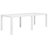 vidaXL 3-delige Bistroset rattan-look kunststof wit