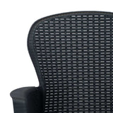vidaXL 3-delige Bistroset kunststof rattan antracietkleurig