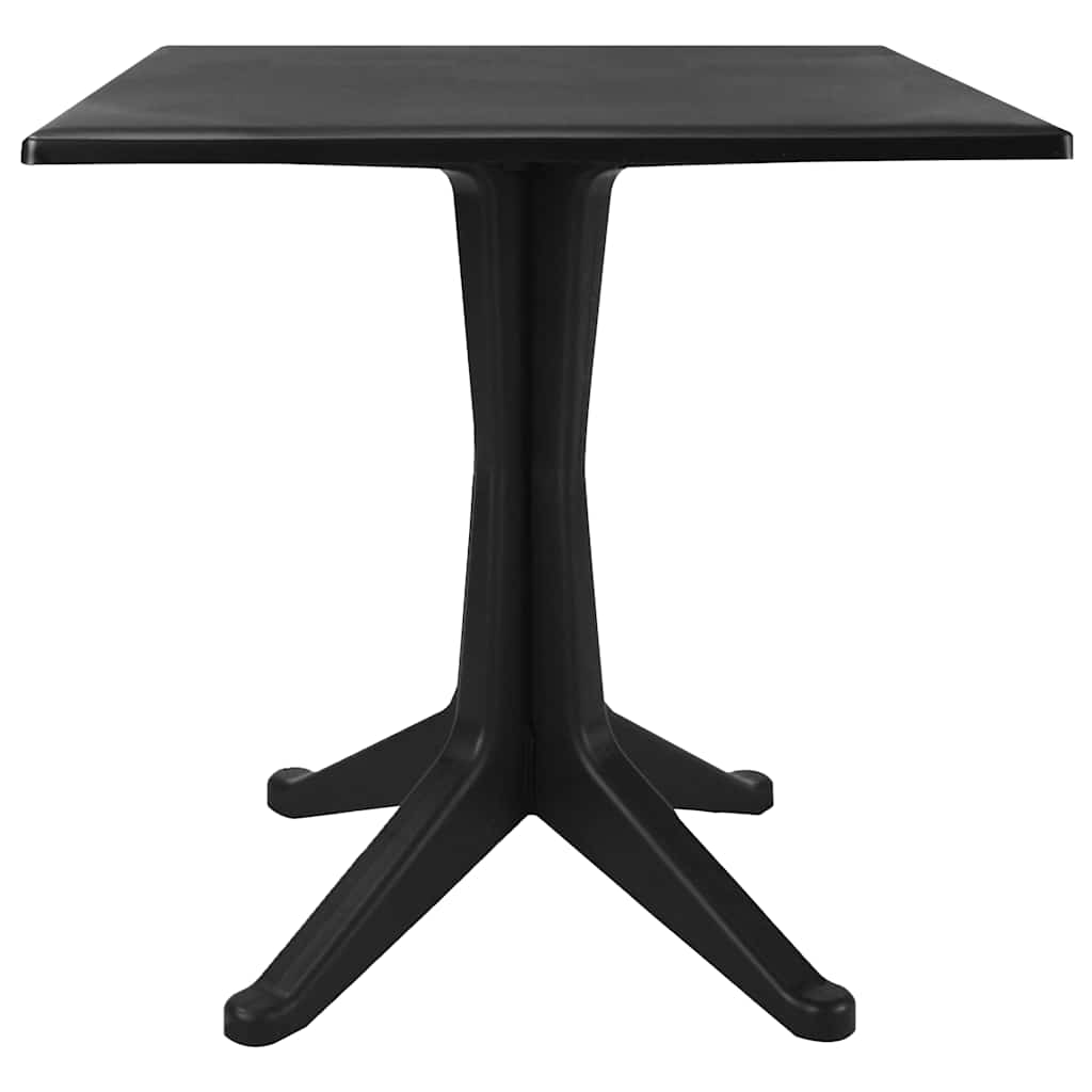 vidaXL 3-delige Bistroset kunststof rattan antracietkleurig