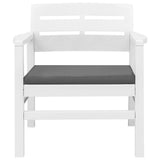 vidaXL 4-delige Loungeset kunststof antraciet