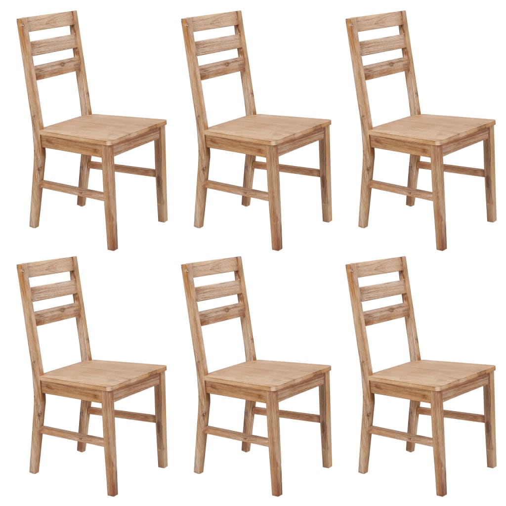 vidaXL Eetkamerstoelen 2 st massief acaciahout