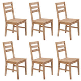 vidaXL Eetkamerstoelen 2 st massief acaciahout