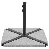 vidaXL Parasolvoetplaten 4 st vierkant 100 kg grijs graniet