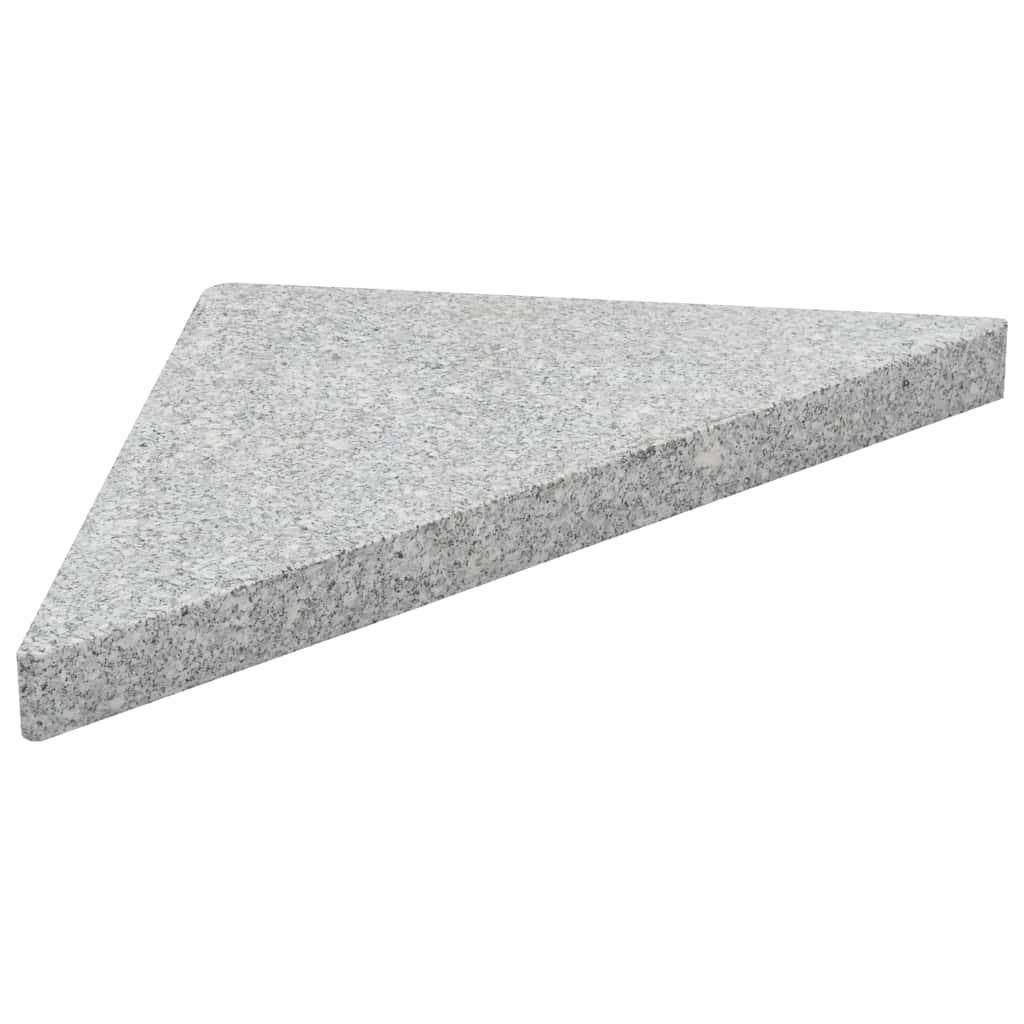 vidaXL Parasolvoetplaten 4 st vierkant 100 kg grijs graniet