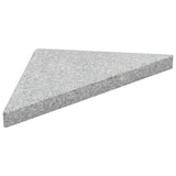 vidaXL Parasolvoetplaten 4 st vierkant 100 kg grijs graniet