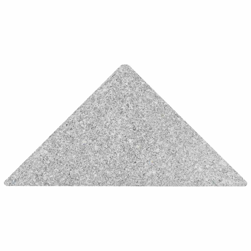 vidaXL Parasolvoetplaten 4 st vierkant 100 kg grijs graniet