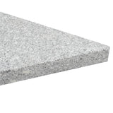 vidaXL Parasolvoetplaten 4 st vierkant 100 kg grijs graniet