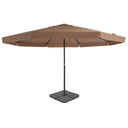 vidaXL Parasol met draagbare voet antracietkleurig