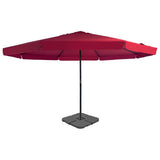 vidaXL Parasol met draagbare voet antracietkleurig