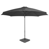vidaXL Parasol met draagbare voet groen