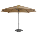 vidaXL Parasol met draagbare voet groen