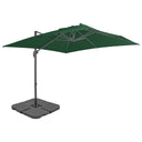 vidaXL Parasol met draagbare voet zandkleurig