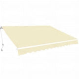 vidaXL Luifel handmatig uittrekbaar 600 cm blauw/wit