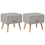vidaXL Nightstand 40x35x40 cm fabric grey