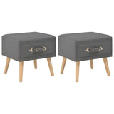 vidaXL Nightstand 40x35x40 cm fabric grey
