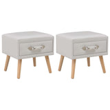 vidaXL Bedside Cabinet 40x35x40 cm Faux Leather White