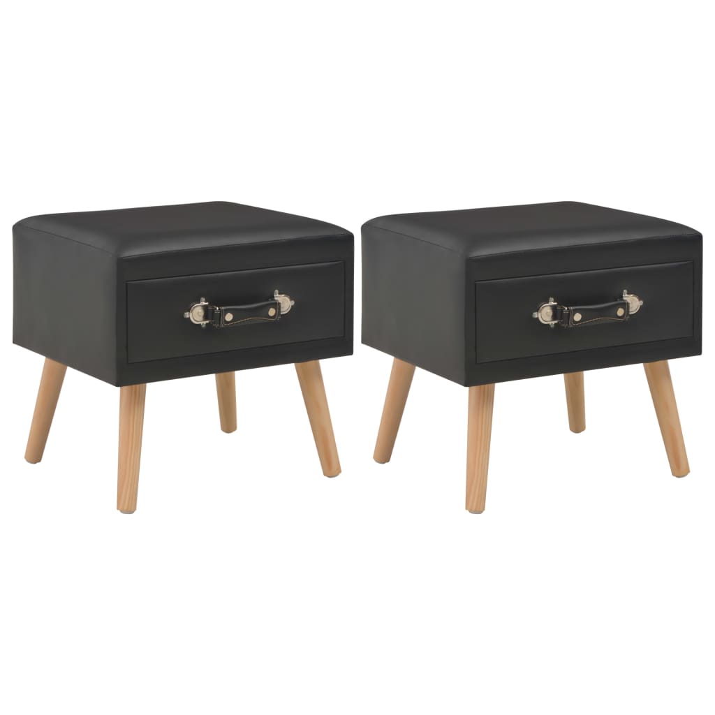 vidaXL Bedside Cabinet 40x35x40 cm Faux Leather White