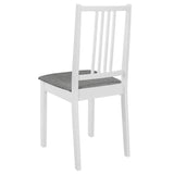 vidaXL 3-Piece Dining Set MDF White