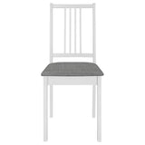 vidaXL 3-Piece Dining Set MDF White