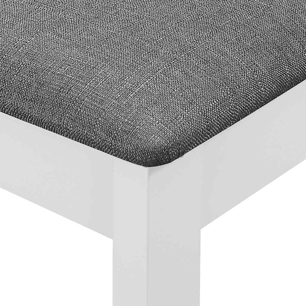 vidaXL 3-Piece Dining Set MDF White