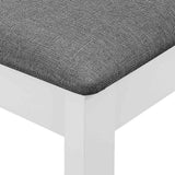vidaXL 3-Piece Dining Set MDF White