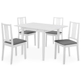 vidaXL 3-Piece Dining Set MDF White