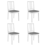 vidaXL 3-Piece Dining Set MDF White