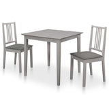 vidaXL 3-Piece Dining Set MDF White