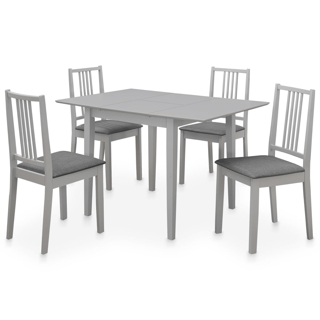vidaXL 3-Piece Dining Set MDF White
