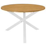 vidaXL 5-delige Eethoek MDF wit