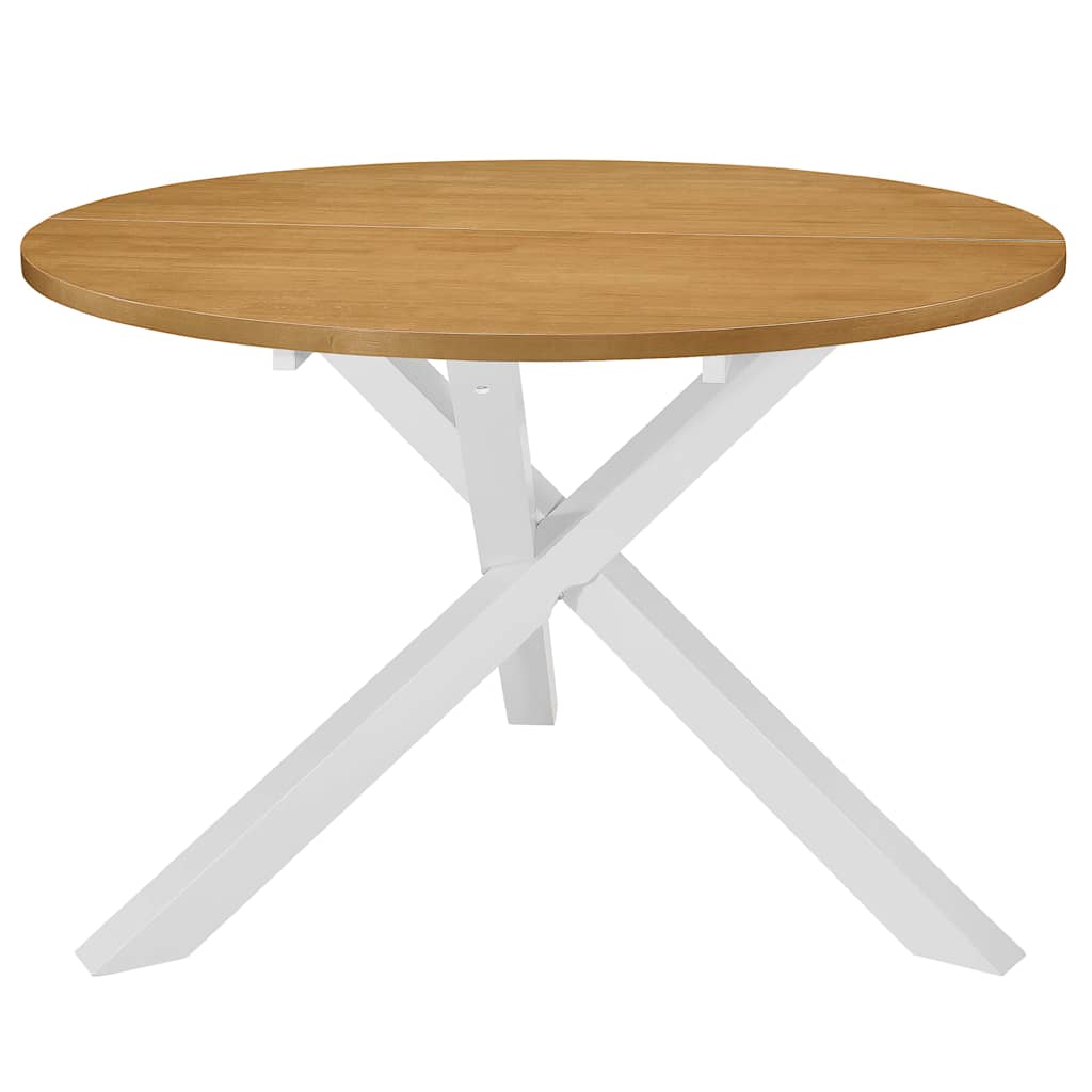 vidaXL 5-delige Eethoek MDF wit