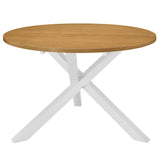 vidaXL 5-delige Eethoek MDF wit