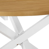 vidaXL 5-delige Eethoek MDF wit